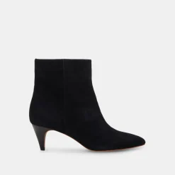 Dee Wide Booties Nero Suede