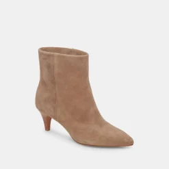 Dee Wide Booties Truffle Suede