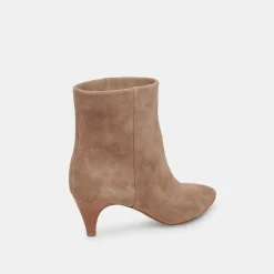 Dee Wide Booties Truffle Suede