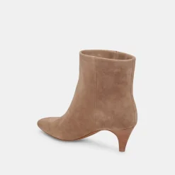 Dee Wide Booties Truffle Suede
