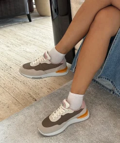 Dolce Vita X Greats Evana Sneakers Taupe Multi Suede