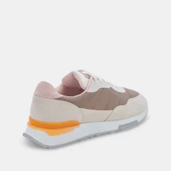 Dolce Vita X Greats Evana Sneakers Taupe Multi Suede