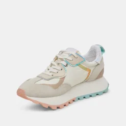 Dolce Vita X Greats Reubin Pride Sneakers White Multi Suede