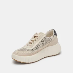 Dolen Sneakers Black Natural Raffia