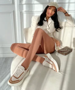 Dolen Sneakers Brown Multi Woven