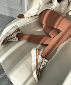 Dolen Sneakers Brown Multi Woven