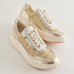 Dolen Sneakers Gold Knit
