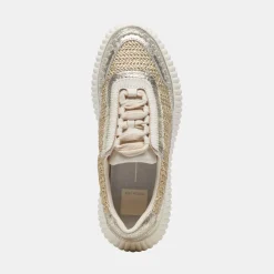 Dolen Sneakers Gold Knit