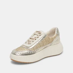 Dolen Sneakers Gold Knit