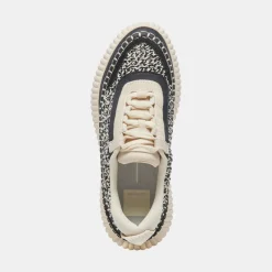 Dolen Sneakers White Black Woven