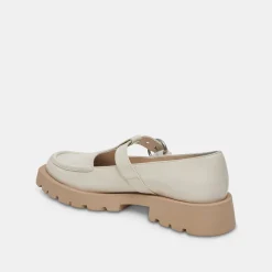 Ebbie Flats Ivory Patent Leather