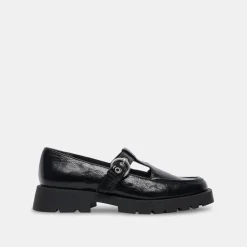 Ebbie Flats Midnight Patent Leather