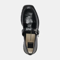 Ebbie Flats Midnight Patent Leather