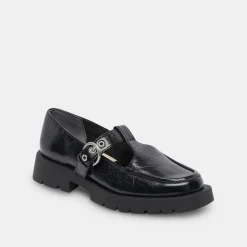 Ebbie Flats Midnight Patent Leather