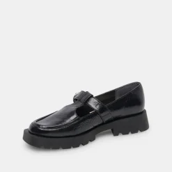 Ebbie Flats Midnight Patent Leather