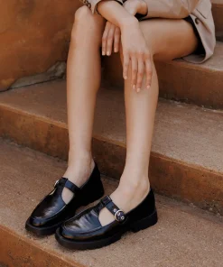 Ebbie Flats Midnight Patent Leather
