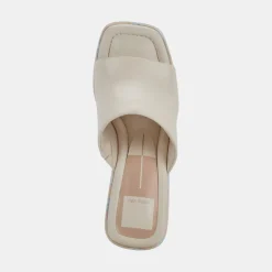 Elaria Wedges Ivory Leather