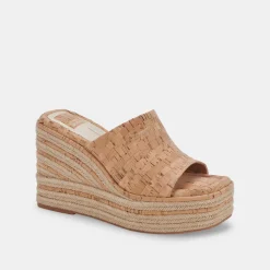 Elaria Wedges Natural Cork