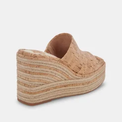 Elaria Wedges Natural Cork