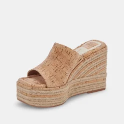 Elaria Wedges Natural Cork
