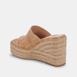 Elaria Wedges Natural Cork