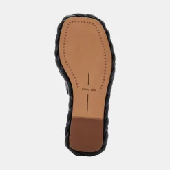 Elene Wedges Black Leather