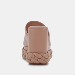 Elene Wedges Cafe Leather