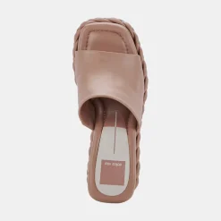 Elene Wedges Cafe Leather