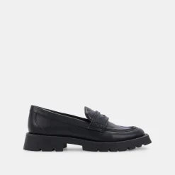 Elias Flats Black Leather