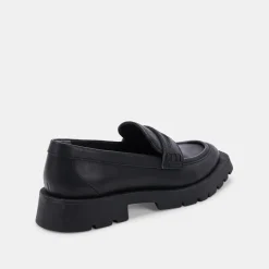 Elias Flats Black Leather