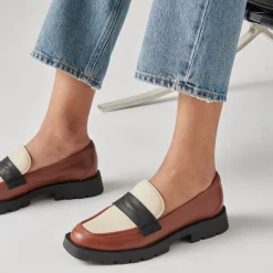 Elias Flats Brown Black Leather