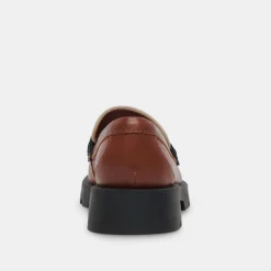 Elias Flats Brown Black Leather