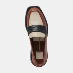 Elias Flats Brown Black Leather