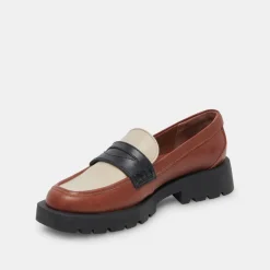 Elias Flats Brown Black Leather