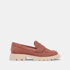 Elias Flats Mauve Suede