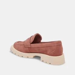 Elias Flats Mauve Suede