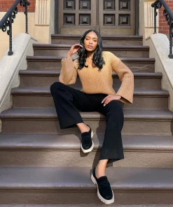 Elias Flats Midnight Suede