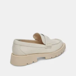 Elias Flats Off White Crinkle Patent