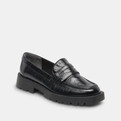 Elias Flats Onyx Crinkle Patent