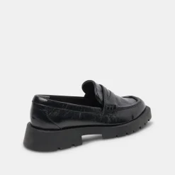 Elias Flats Onyx Crinkle Patent