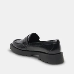 Elias Flats Onyx Crinkle Patent