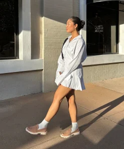 Elias Flats Toffee Suede