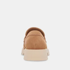 Elias Flats Toffee Suede