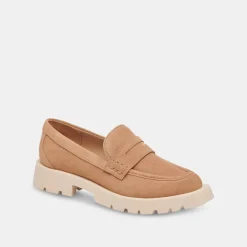 Elias Flats Toffee Suede