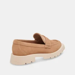 Elias Flats Toffee Suede