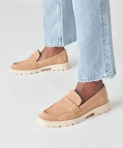 Elias Flats Toffee Suede