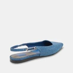 Elley Flats Blue Denim