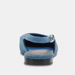 Elley Flats Blue Denim