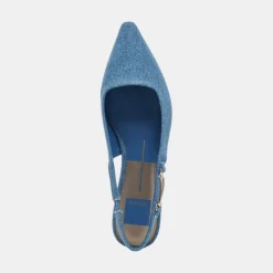 Elley Flats Blue Denim