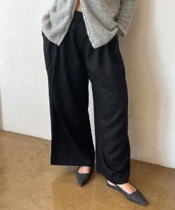 Elley Flats Carbon Denim